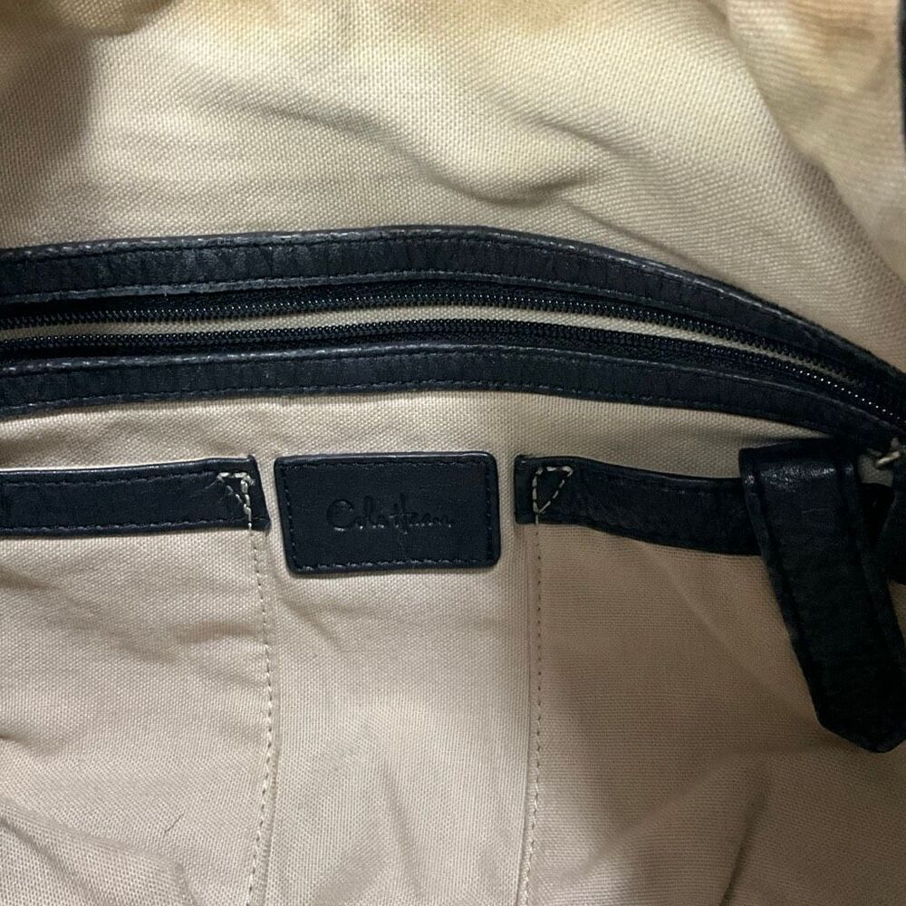 COLE HAAN Black Leather Hobo Shoulder Bag - Picture 6 of 9